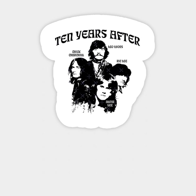 Ten Years After Group Portrait Sticker by szymkowski